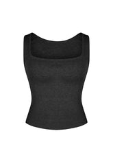 Lounge Ribbed Tank Top - Black